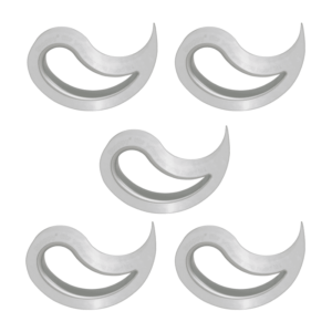 Juego de 5 Topes/Retenedores para puertas y ventanas -Transparente- de Stoppy