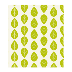 Envoltorio Vegano eco de algodón y cera de soja - Hojas- de Nuts