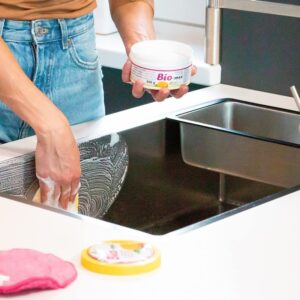 Juego 2 Piedras naturales limpiadoras Eco y Biodegradables 180gr de Bio-mex con Bayeta Flip-mex de Regalo