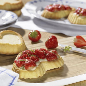 6 Mini Moldes para tartaletas de corazón Silicona 100% Platino de Lurch